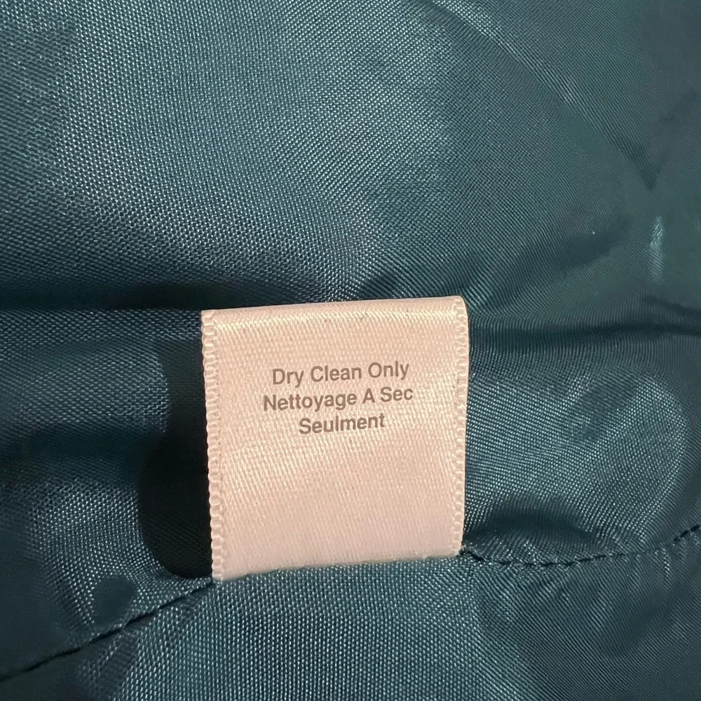 Kimchi & Blue Women XS Pea Coat Black Wool Blend LS Lined Pockets FLAWED